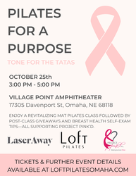 Pilates for a Purpose - Tone for the Tatas Breast Cancer Awareness Event