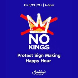 No Kings Protest Sign Making Party & Social