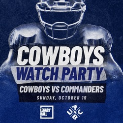 Cowboys vs Commanders Watch Party