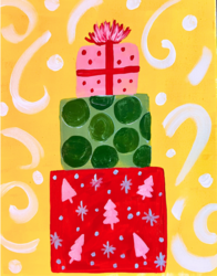 Holiday kids and family painting class in Gig Harbor November 2025 by Artvana