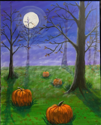 Fall Fun (or Spooky) Forest Fun Paint Party