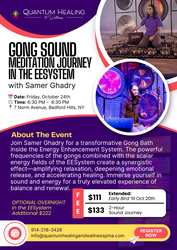 Gong Sound Meditation Journey in the EESystem” with Samer Ghadry