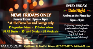 Andrea's Piano Bar: Fridays at L'Attitude 28, New Port Richey