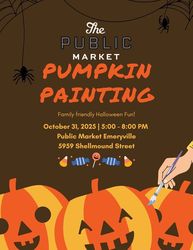 Pumpkin Painting at Public Market Emeryville