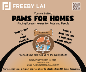 Freeby Lai Real Estate Presents: "Paws for Homes" Community Adoption and Donation Drive