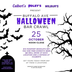 BUFFALO AVENUE HALLOWEEN BAR CRAWL