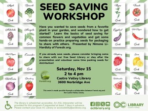 Seed Saving Workshop