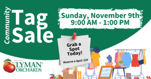 Community Tag Sale at Lyman Orchards
