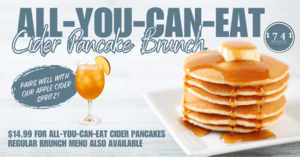 All-You-Can-Eat Cider Pancake Sunday Brunch at 1741 Pub & Grill