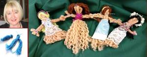 Corn Husk and Yarn Dolls Ornaments