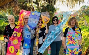Silk Scarf Painting Class with Marie Dyer
