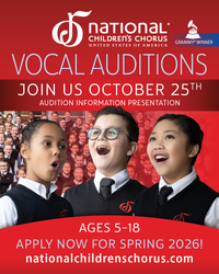 Audition for the National Children’s Chorus San Francisco Chapter