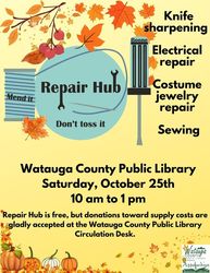 Repair Hub at the Watauga County Public Library