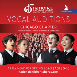 Audition for the National Children’s Chorus Chicago Chapter