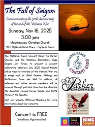The Highlands Ranch Concert Band presents "The Fall of Saigon" a FREE concert band concert.