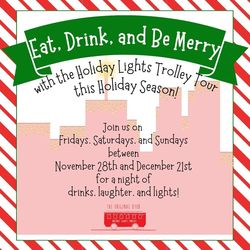 THE ORIGINAL BYOB HOLIDAY LIGHTS TROLLEY