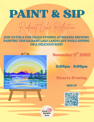 Paint & Sip hosted by Inner Sparkle Arts at Bizarre Brewing Wednesday, November 5th