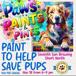 Paws, Paints, and Pints with Private School Pups