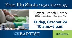 Baptist Memphis to host free flu vaccine event