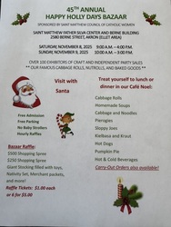 45th Annual Happy Holly Days Bazaar