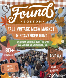 FOUND Fall Vintage Mega Market & Scavenger Hunt at Cambridge Crossing
