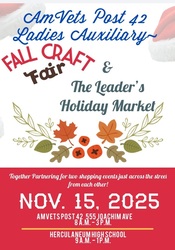 Fall Craft Fair - AMVETS Post 42 Ladies Auxiliary