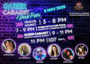 Speakeasy's Queer Cabaret and Dance Party (ft. Rainbow Exchange Vendor Market!)