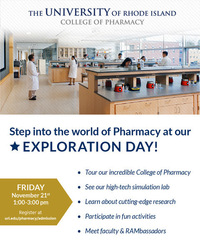 URI College of Pharmacy Exploration Day