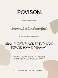 Furniture Brand POVISON Presents “From Box to Beautiful” Pop-Up in Los Angeles!