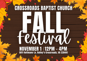 Fall Festival at Crossroads Baptist Church