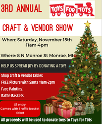 3rd Annual Toys for Tots Craft & Vendor Show