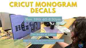 Cricut Monogram Decals