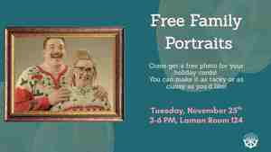 Free Family Portraits (Registration Recommended)
