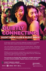 Quietly Connecting: Silent Book Club & Silent Disco