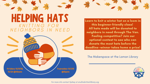 Helping Hats: Knitting For Neighbors In Need (Registration Required)