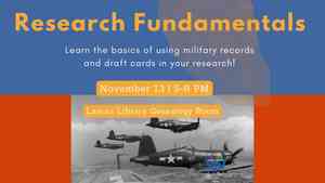 Research Fundamentals: Military Records & Draft Cards