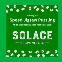 Speed Jigsaw Puzzle Competition at Solace Brewing Co. in Sterling