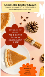 Annual Pie & Praise Service