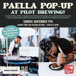 Paella Pop Up at Pilot Brewing
