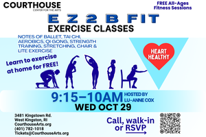 EZ 2 B Fit Exercise with Lu-anne Cox – 10/29/25 9:15-10AM