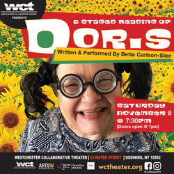 WCT PRESENTS THE FIRST LOCAL STAGED READING OF THE ACCLAIMED ONE-WOMAN SHOW DORIS BY BETTE SILER