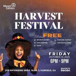 Mount Calvary Baptist Church Hosts Harvest Festival on 10/31 from 6-9 PM Free to the Community