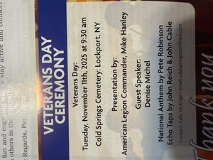 Veterans Day Ceremony