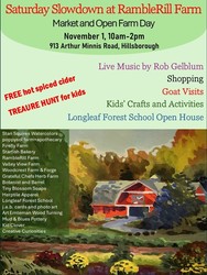 Saturday Slowdown at RambleRill Farm: Market and Open Farm Day