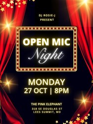 Open Mic Night at The Pink Elephant