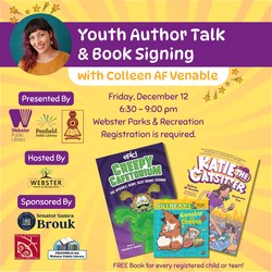 Youth Author Talk & Book Signing with Colleen AF Venable