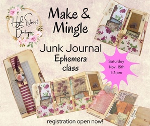 Make & Mingle at High Street Boutique | Junk Journal Meeting