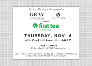 Sipping & Shopping to Support First Tee - Connecticut