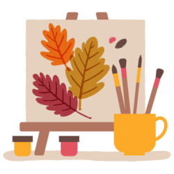 Goodbye Leaves Paint Party