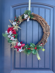 Patchwork Holiday Centerpiece or Wreath Craft Workshop